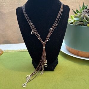 Retired Silpada Sterling Silver TAKE THE REINS Necklace